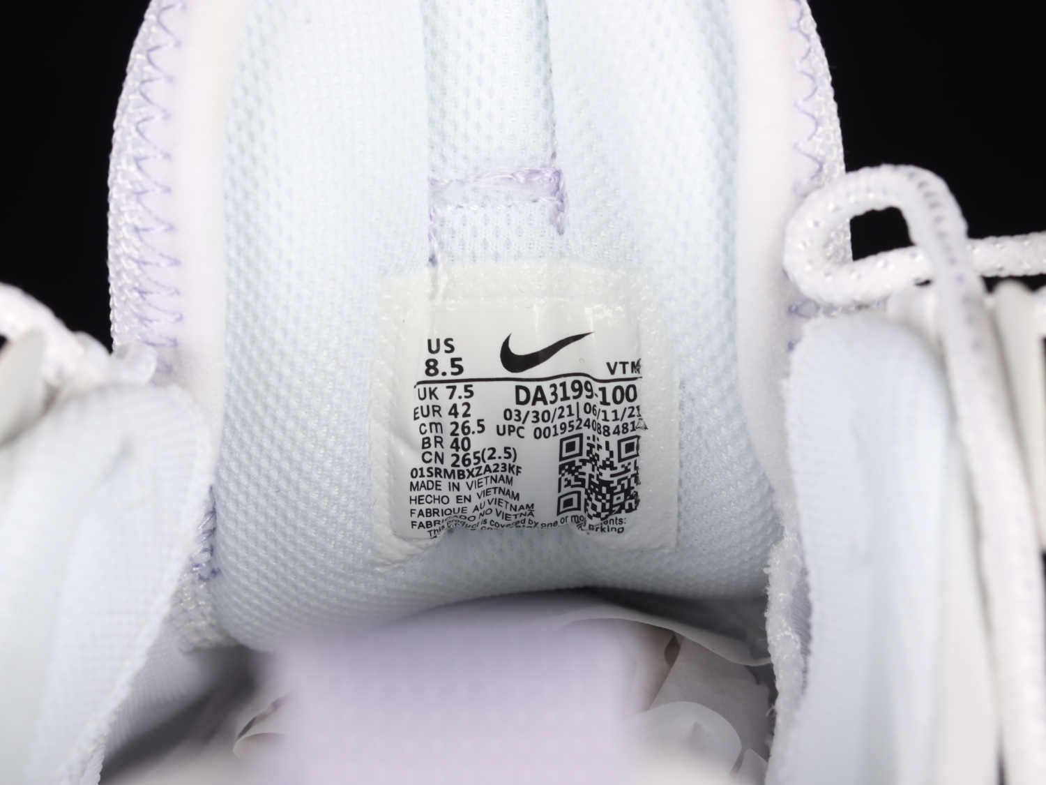 Nike Air Max 2021 White Pure Violet (GS) DA3199-100
