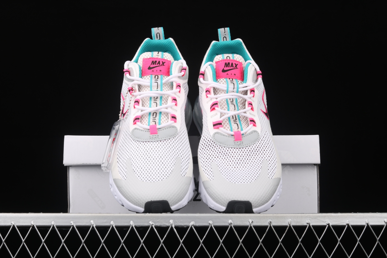 Nike Air Max 270 React White Pink Grey Shoes CZ1612-100