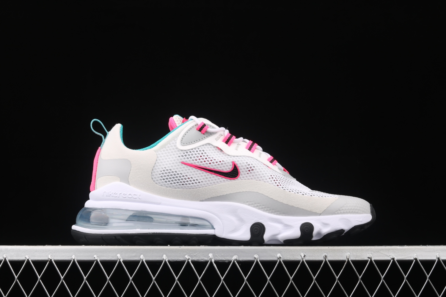 Nike Air Max 270 React White Pink Grey Shoes CZ1612-100