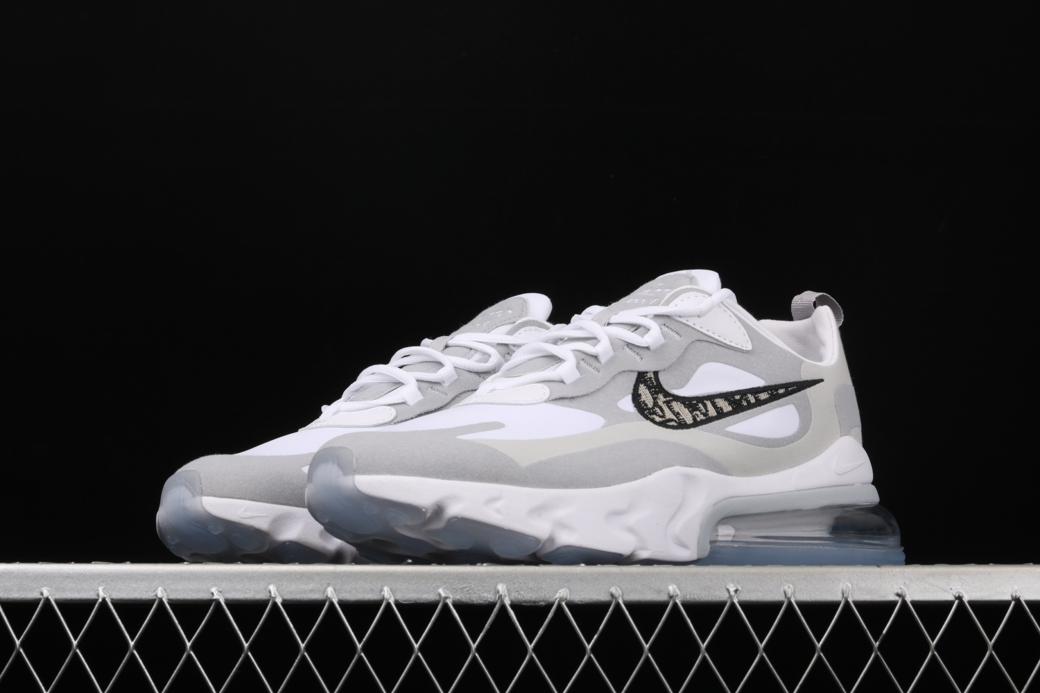 Nike Air Max 270 React White Grey Black AO4971-800