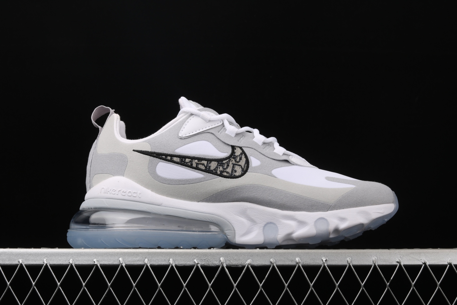 Nike Air Max 270 React White Grey Black AO4971-800