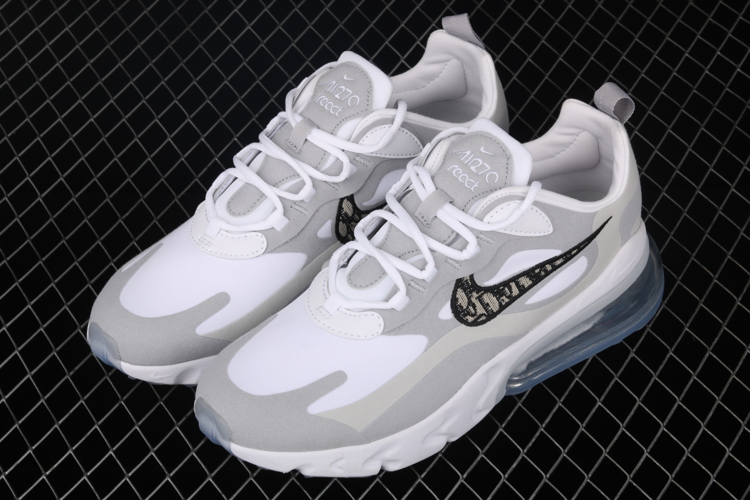Nike Air Max 270 React White Grey Black AO4971-800
