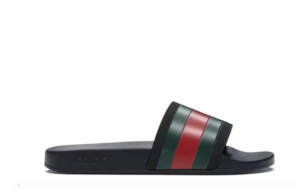 Gu*ci Rubber Slides Red Green 308234 GIB10 1098