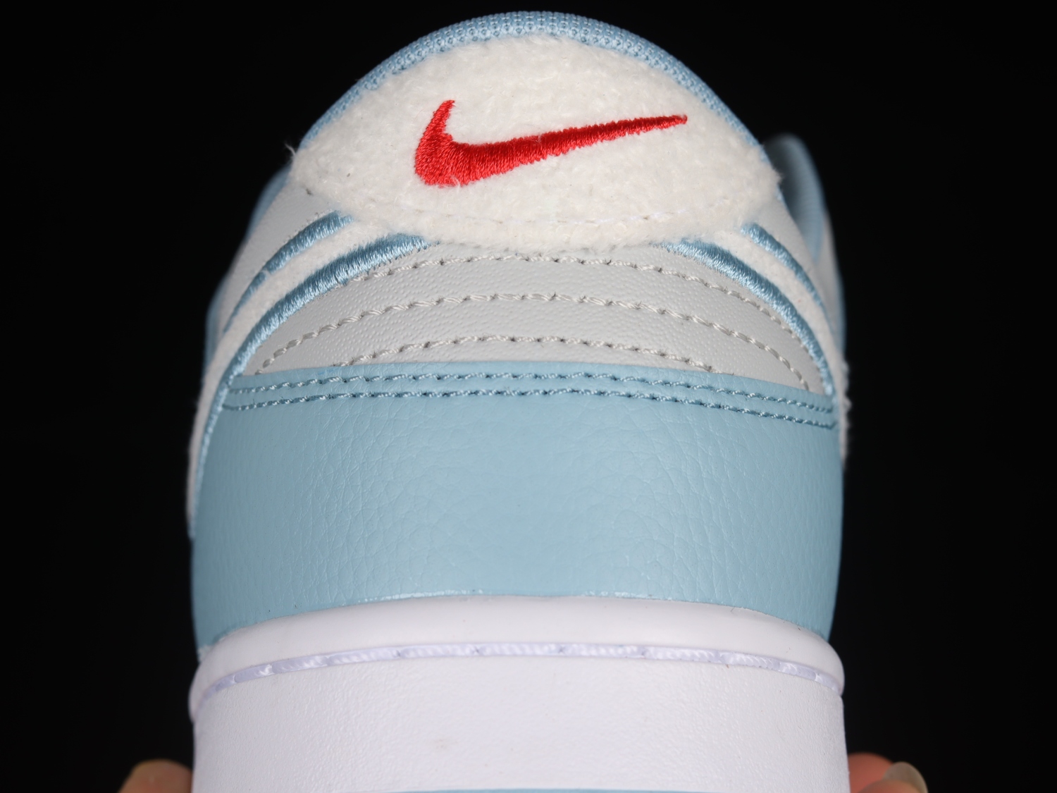 Nike Dunk Low Retro Fleece Swoosh Worn Blue  FB1871-011