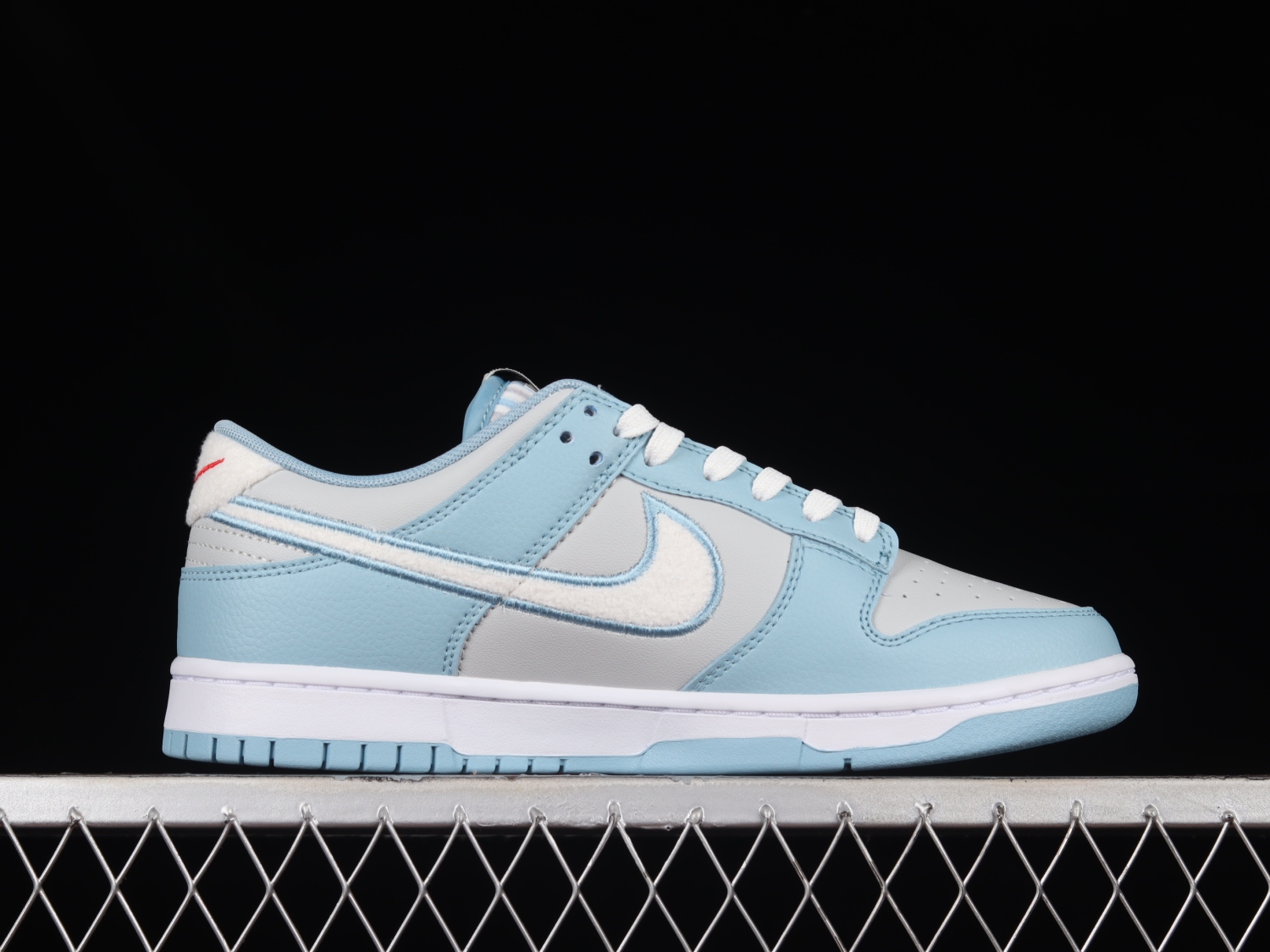 Nike Dunk Low Retro Fleece Swoosh Worn Blue  FB1871-011