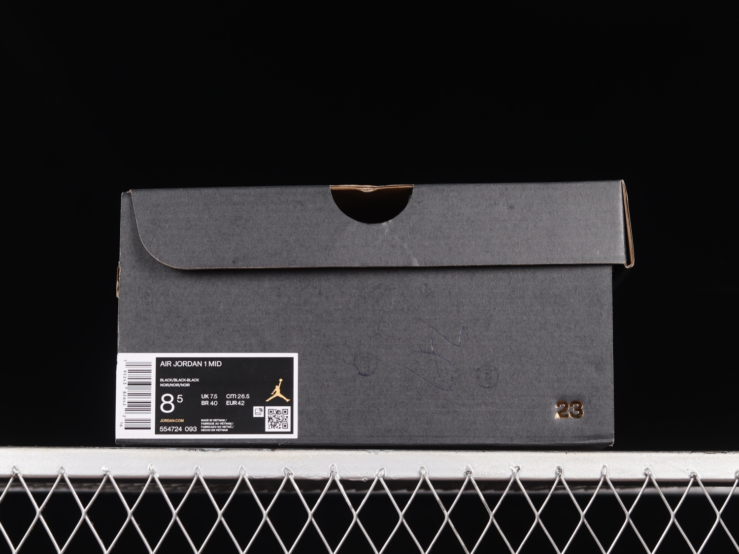 Jordan 1 Mid Triple Black (2022) 554724-093
