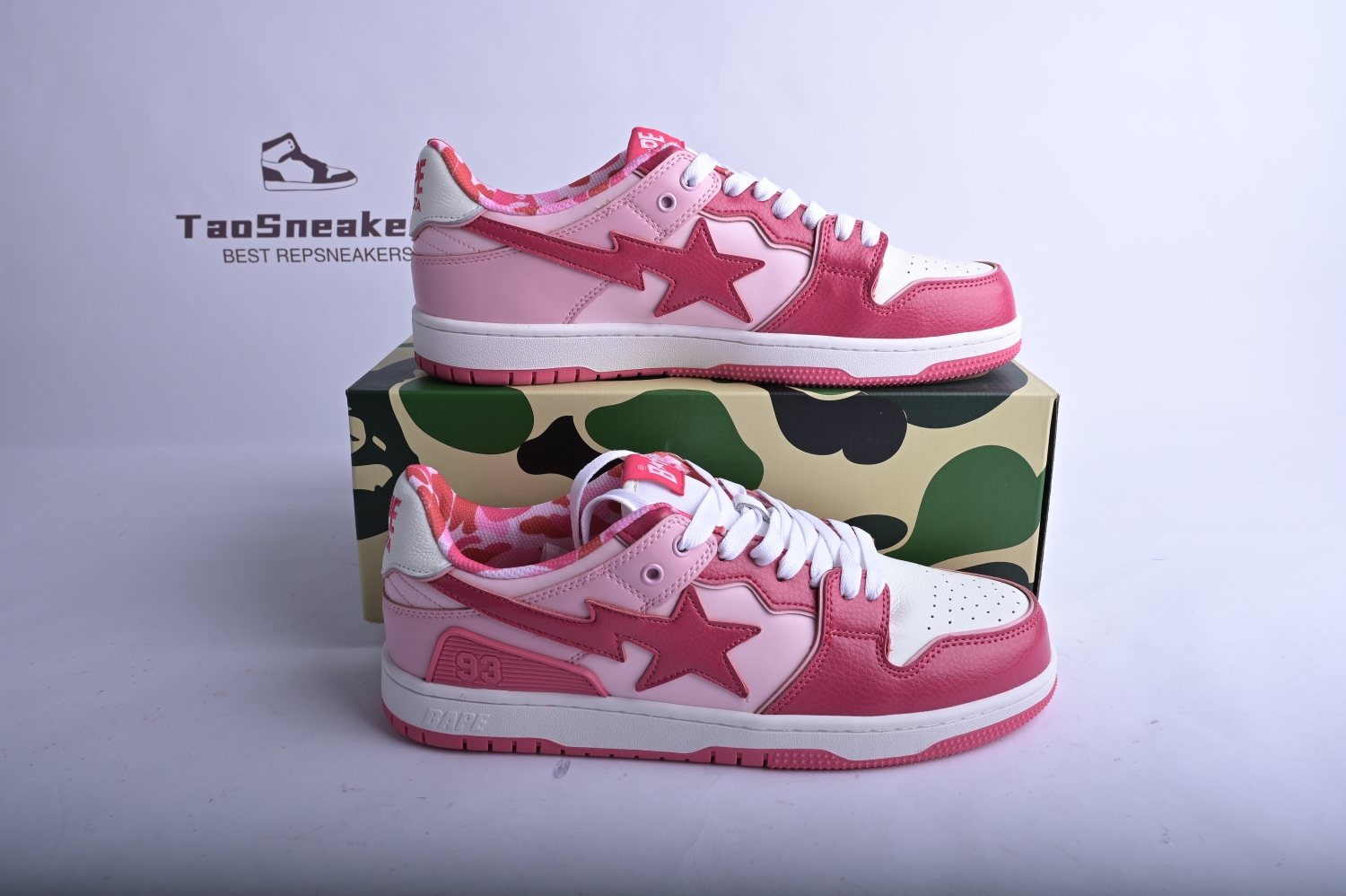 A Bathing Ape Bape SK8 Sta ABC Camo Pink (2022) 1L30191006