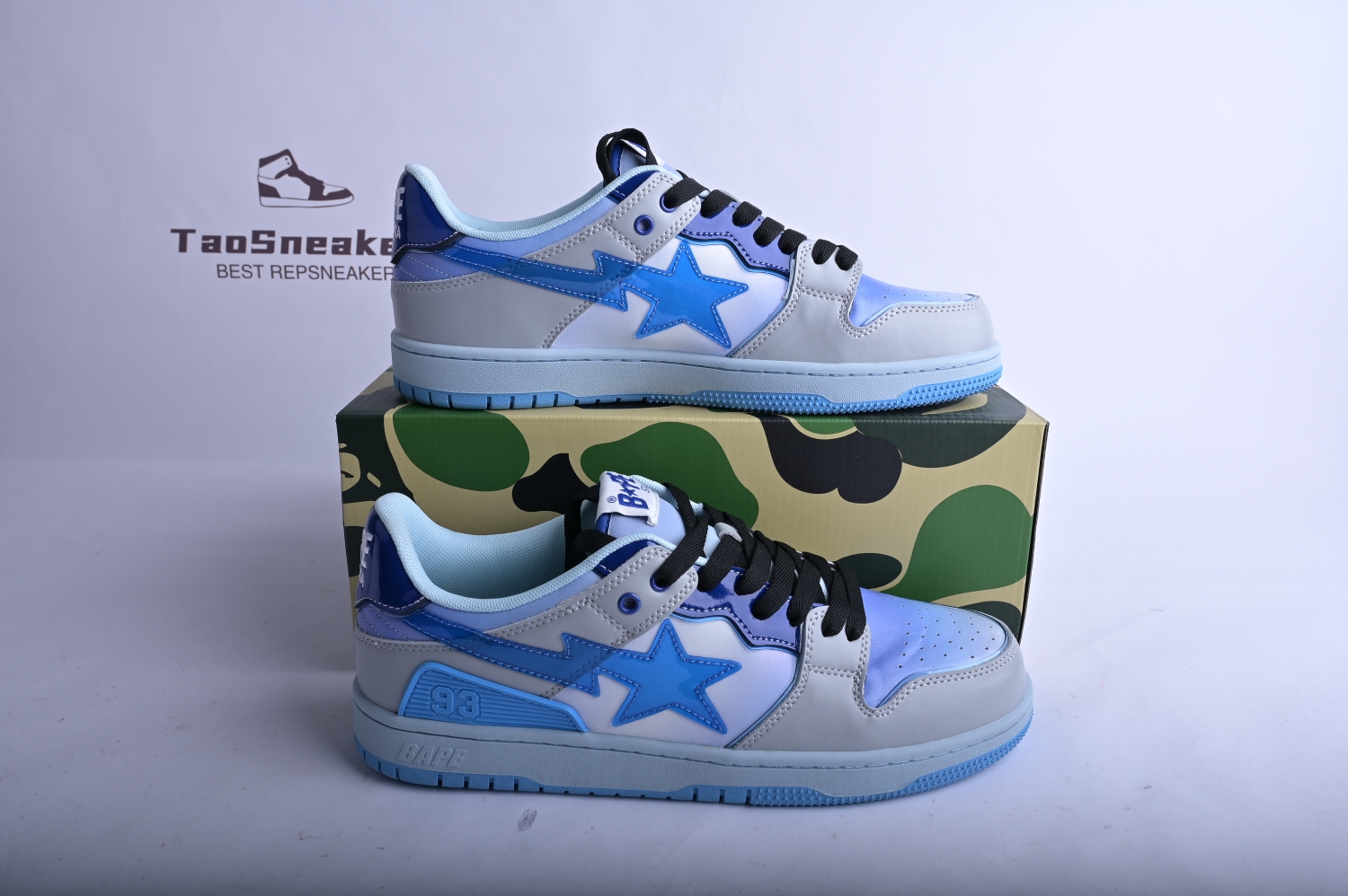 A Bathing Ape Bape SK8 Sta Blue White 1130191003