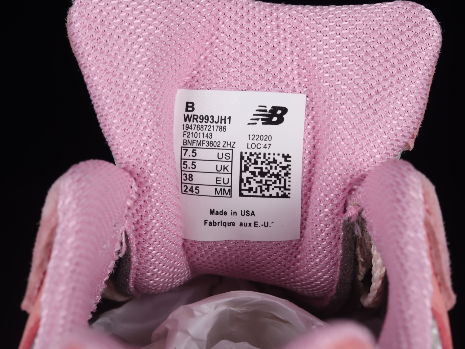 New Bal*nce 993 Joe Freshgoods Performance Art Powder Pink (W) WR993JH1