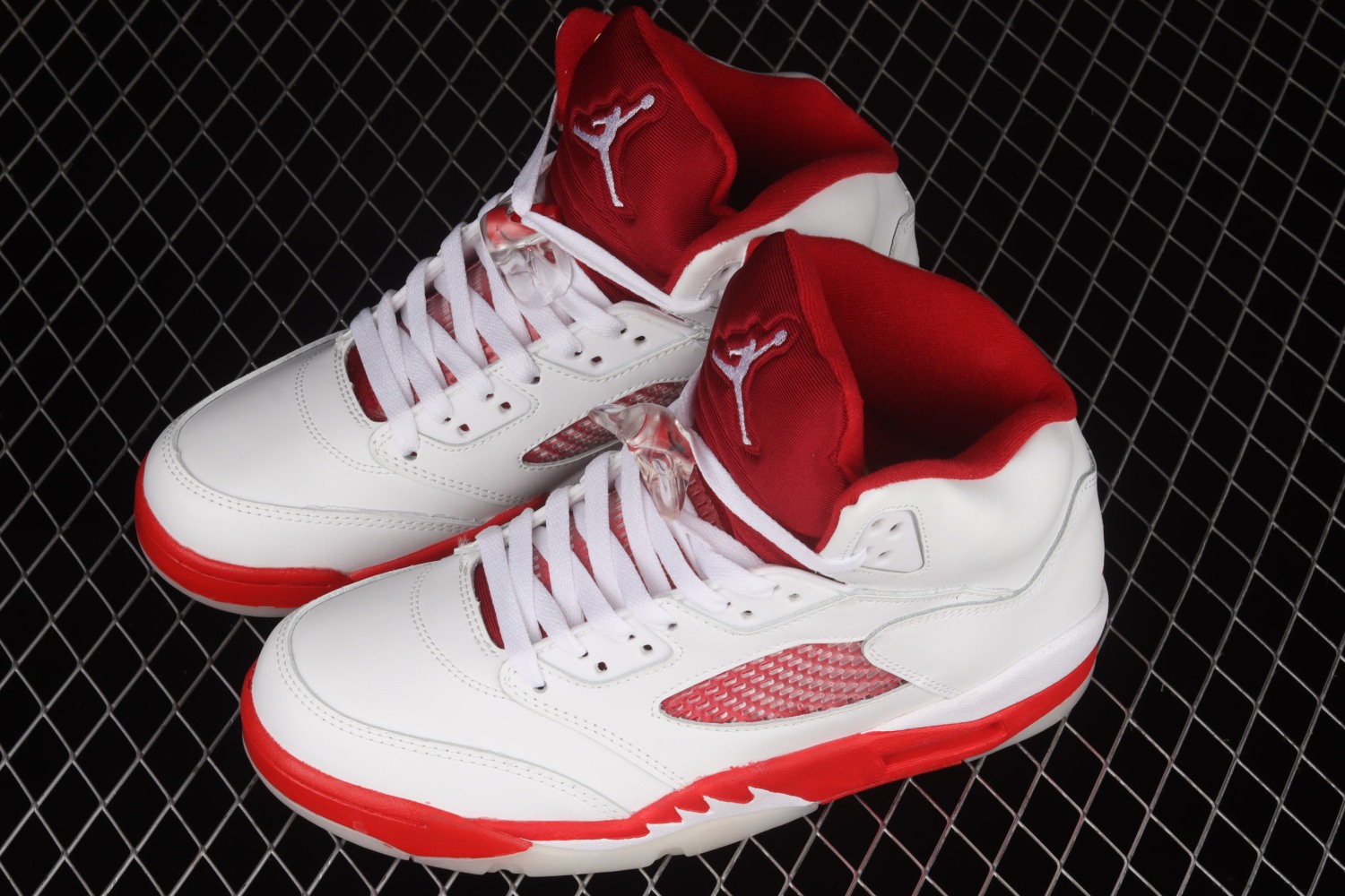 Jordan 5 Retro White Pink Red 440892-106
