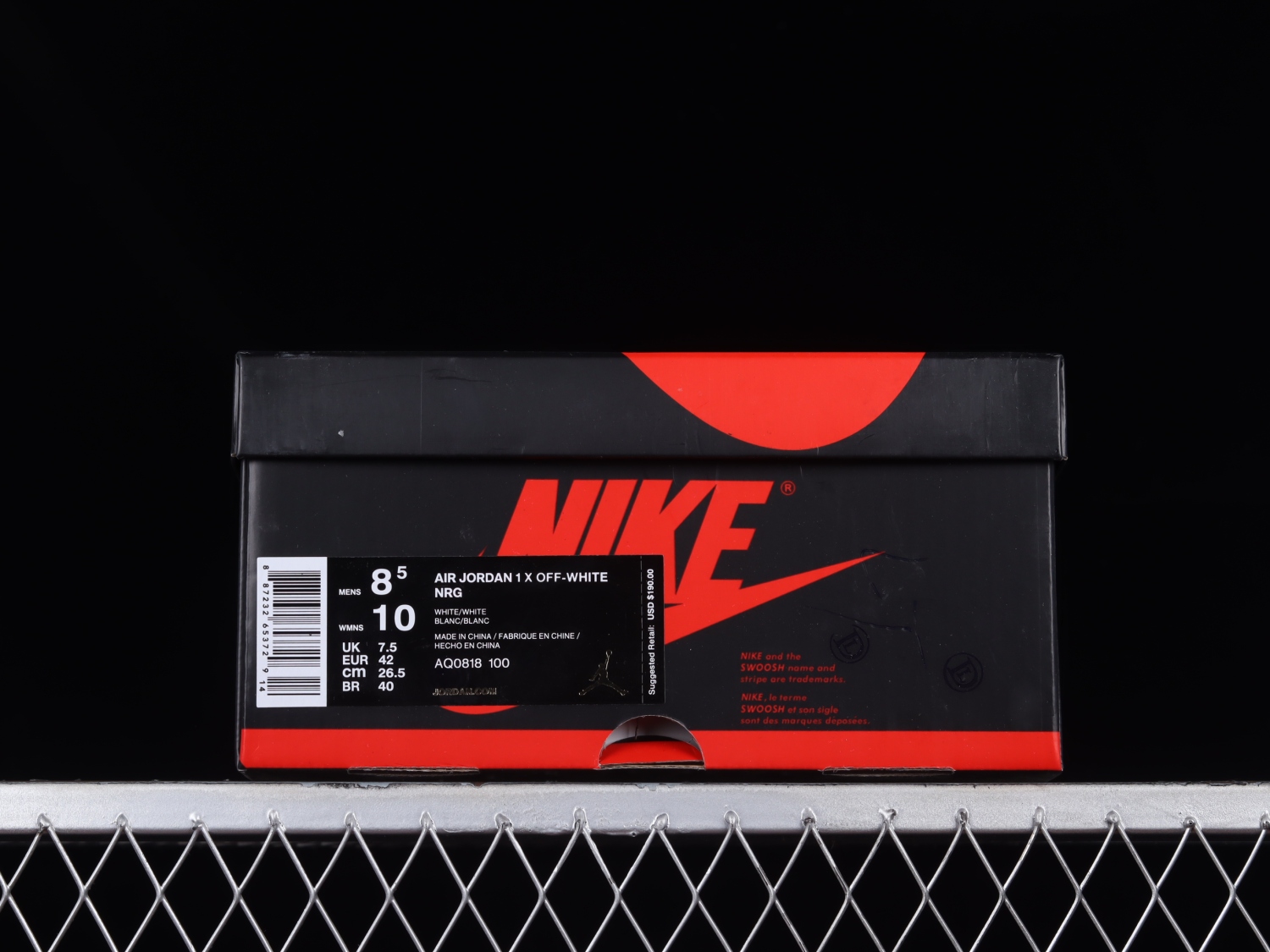 Jordan 1 Retro High Off-White White AQ0818-100（Original Batch）