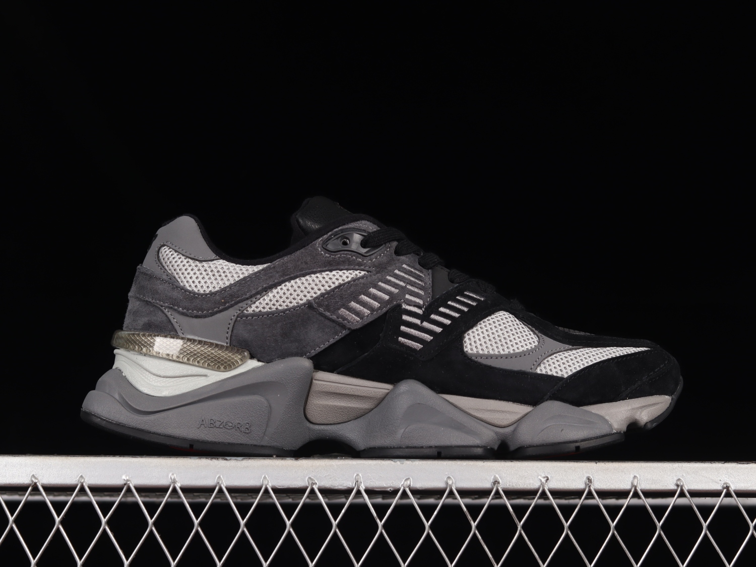 New Bal*nce 9060 Black Castlerock Grey U9060BLK