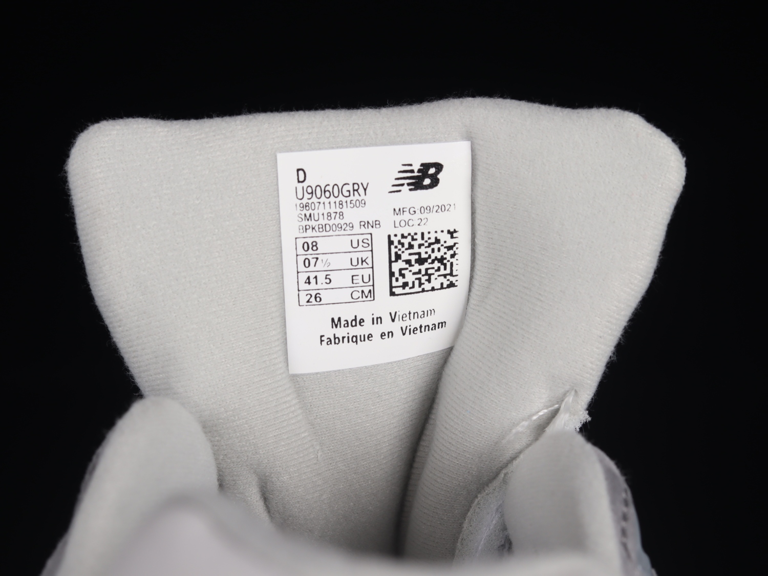 New Bal*nce 9060 Rain Cloud Grey U9060GRY