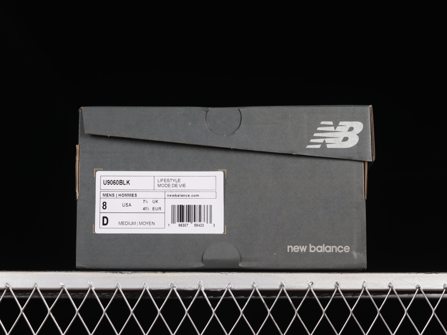 New Bal*nce 9060 Black Castlerock Grey U9060BLK