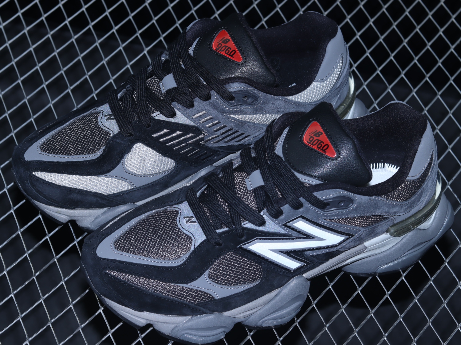 New Bal*nce 9060 Black Castlerock Grey U9060BLK