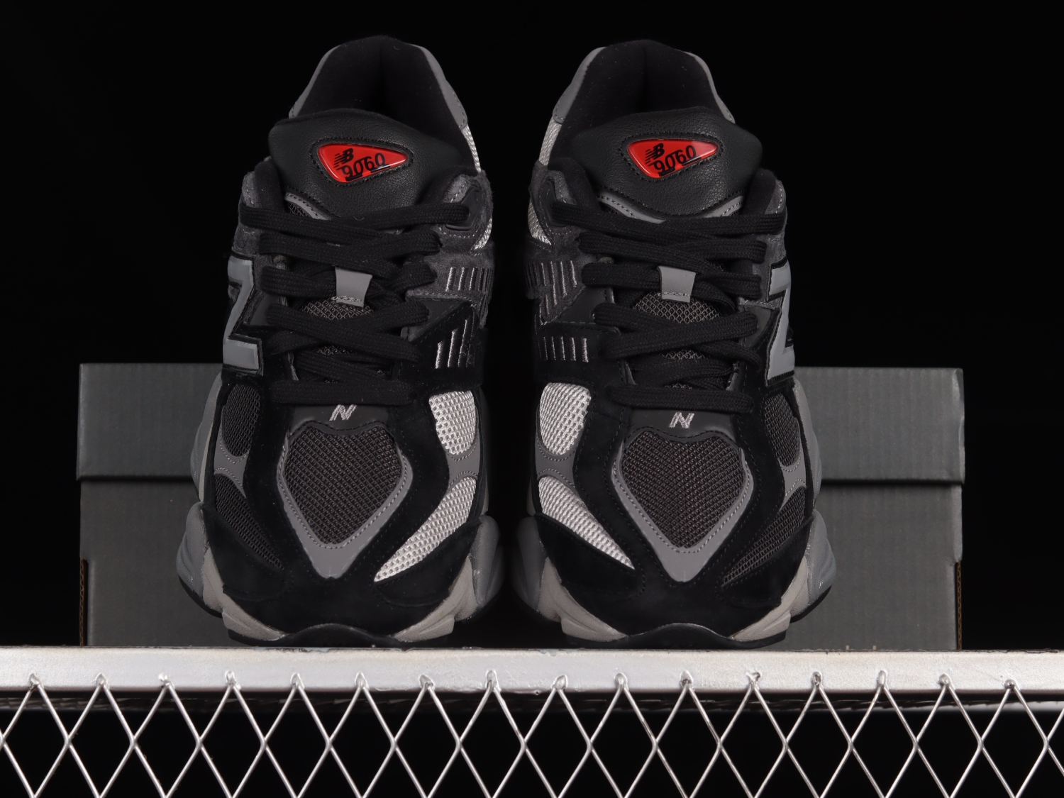 New Bal*nce 9060 Black Castlerock Grey U9060BLK