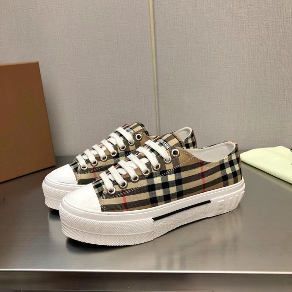Burberry Vintage Check Cotton Sneakers Archive Beige White (W) 8050506