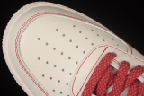 Nike Air Force 1 07 Low White University Red Shoes 315122-707
