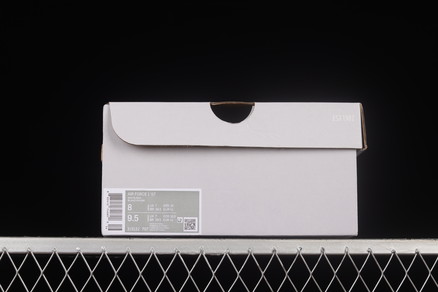 Nike Air Force 1 07 Low White University Red Shoes 315122-707