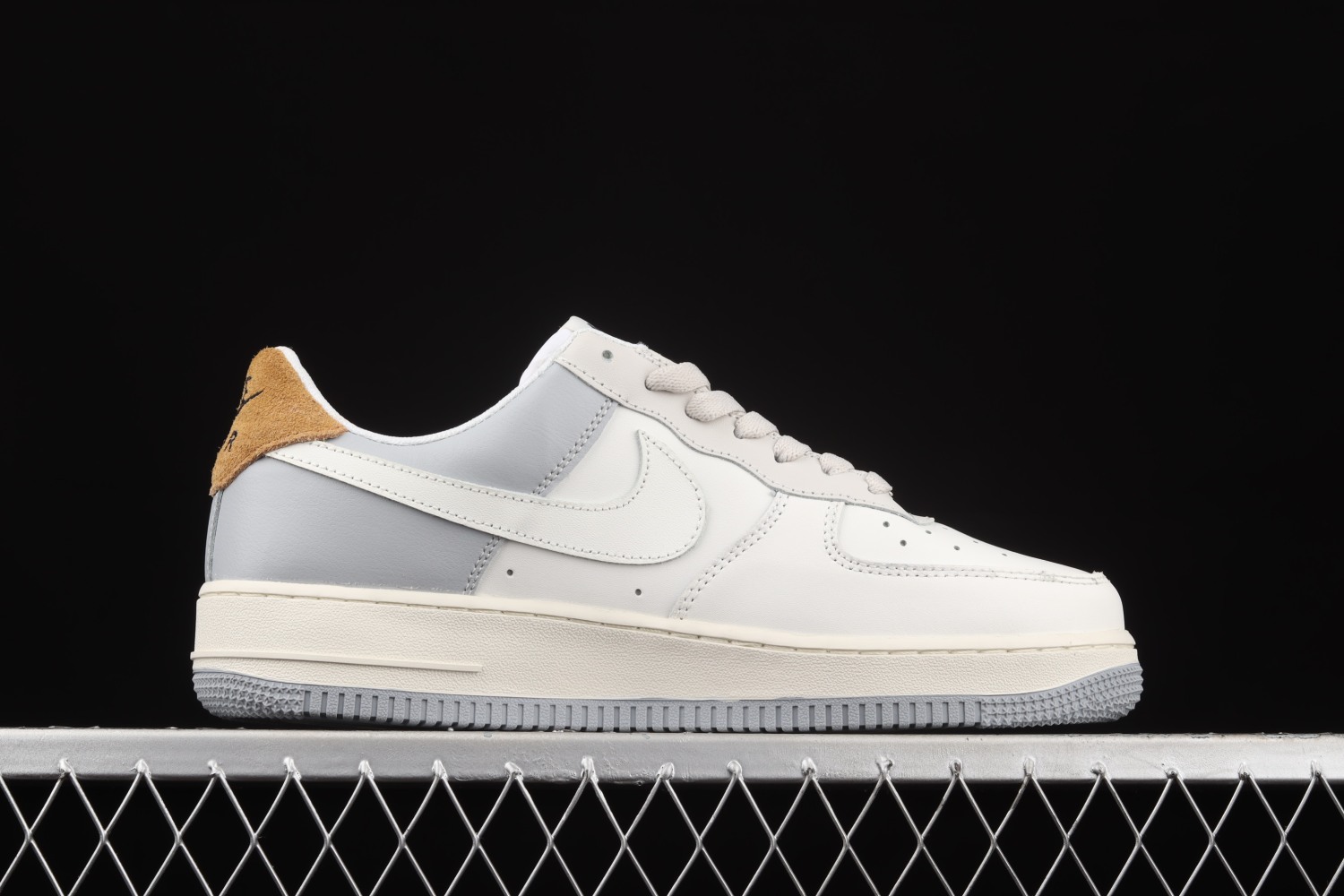 Nike Air Force 1 07 Low White Grey Brown Shoes CK5593-101