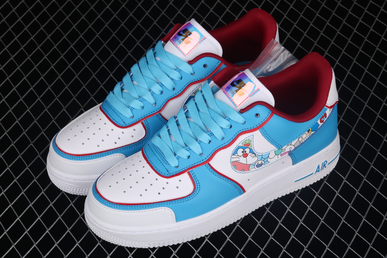 Nike Air Force 1 07 Low x Doraemon Blue White Red BQ8988-106
