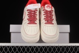 Nike Air Force 1 07 Low White University Red Shoes 315122-707