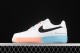 Nike Air Force 1 07 Low White Pink Blue Black DJ4679-101