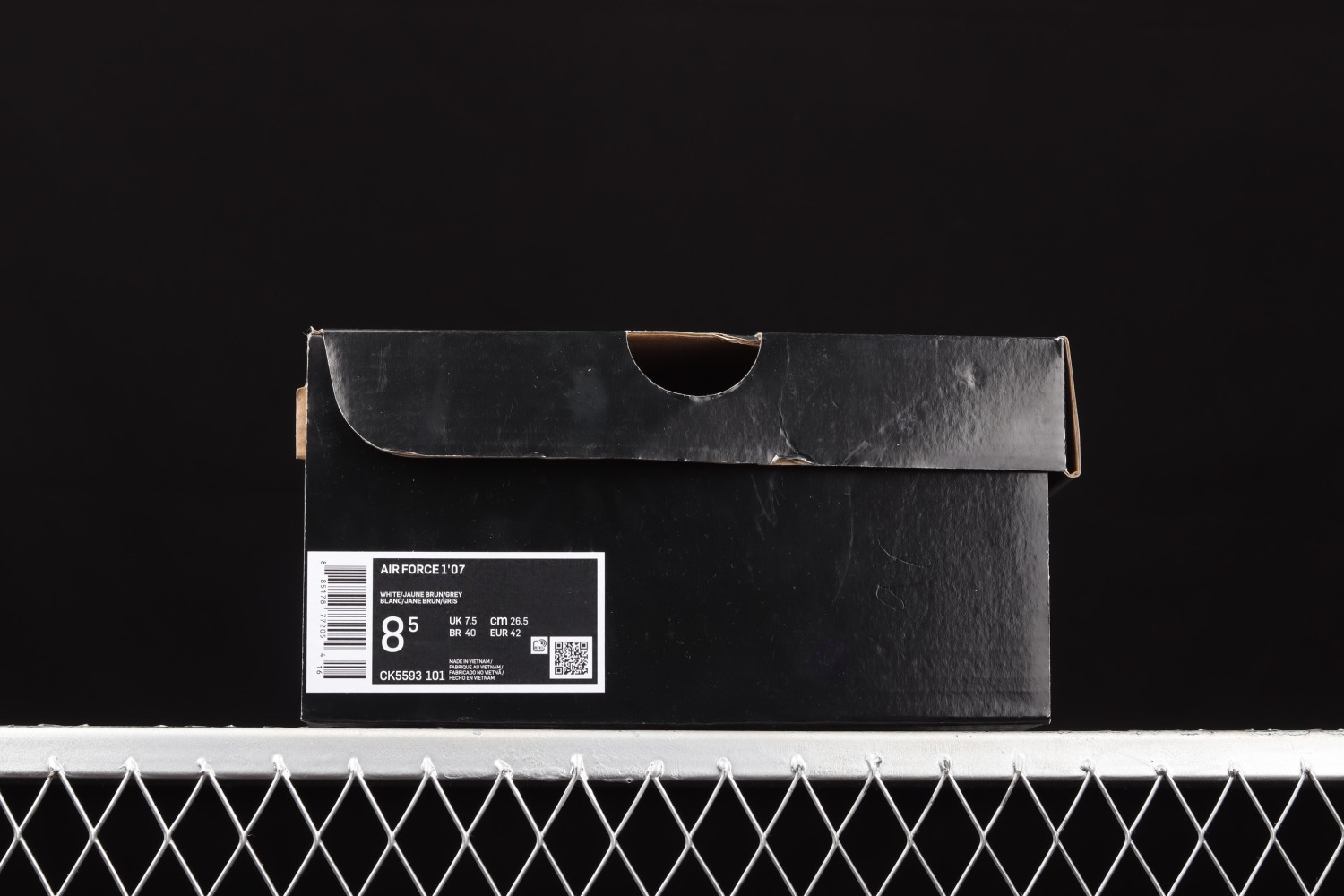 Nike Air Force 1 07 Low White Grey Brown Shoes CK5593-101