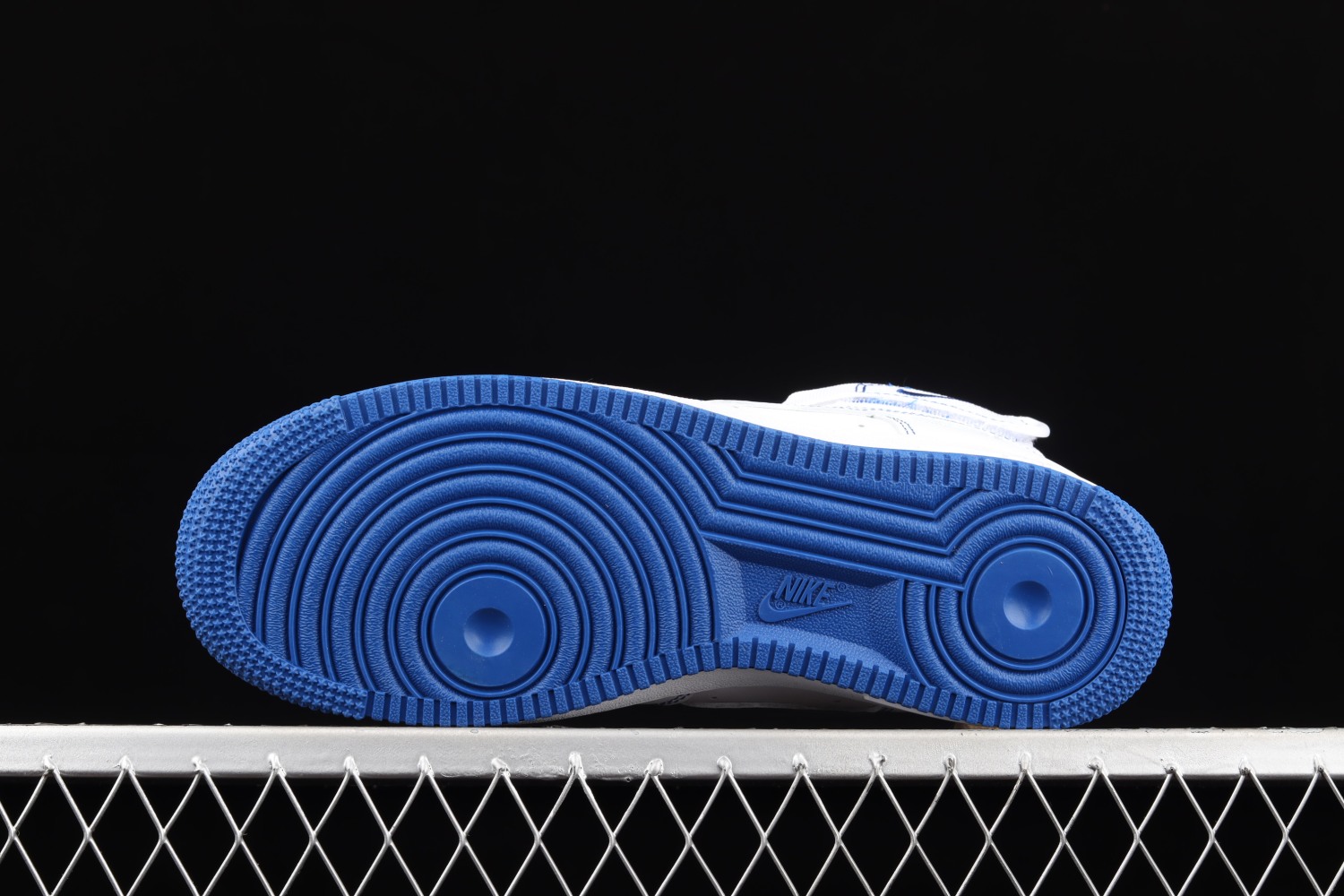Nike Air Force 1 High White Royal Blue Contrast Stitch  CV1753-101