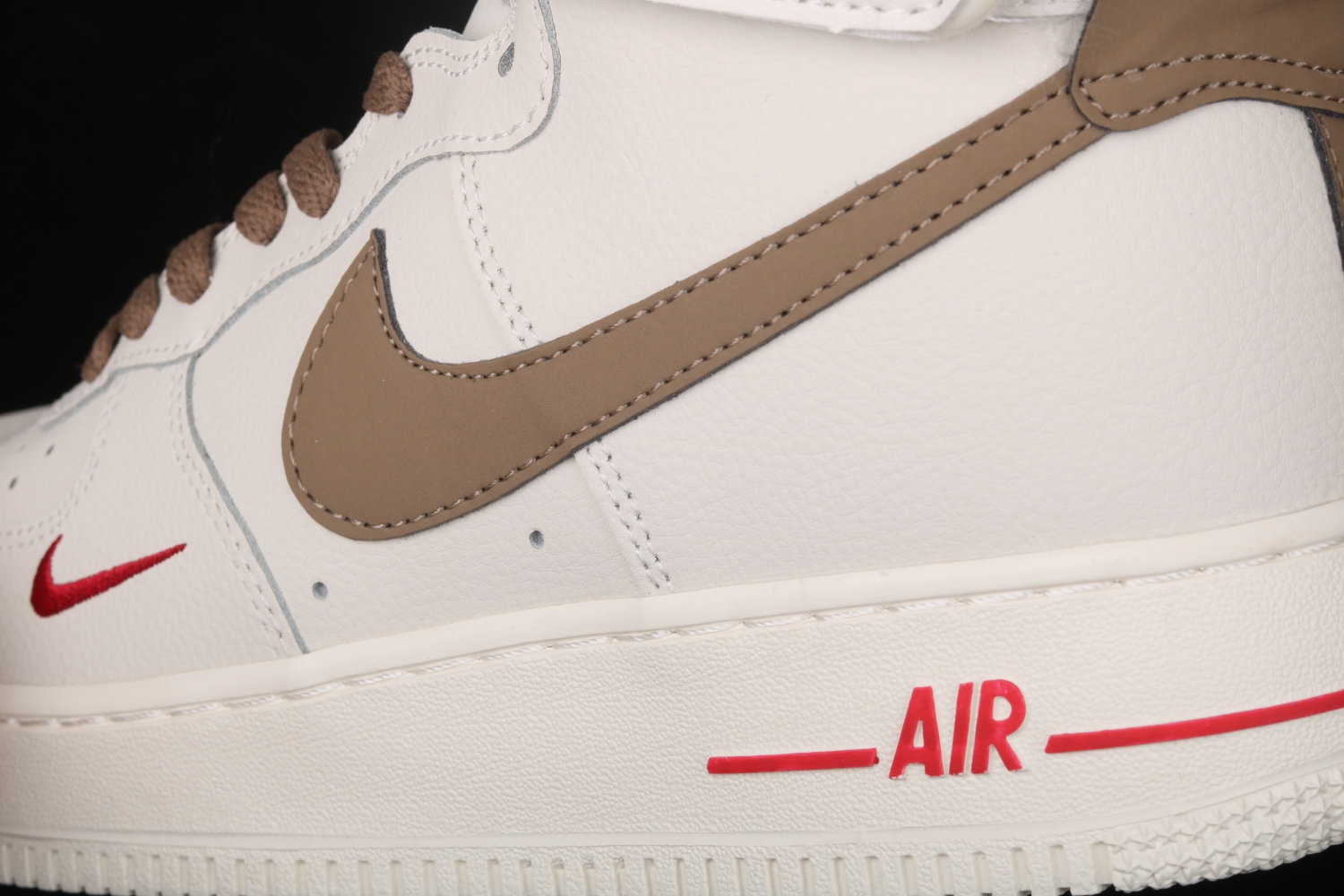 Nike Air Force 1 High ID Beige Brown Casual Shoes 808788-995