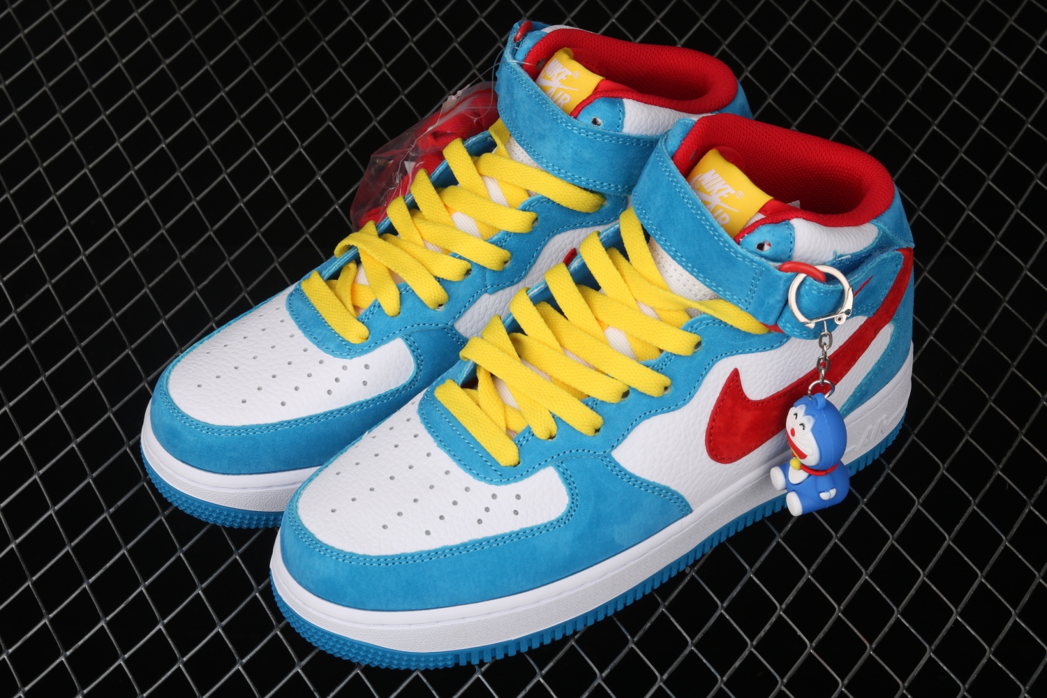 Nike Air Force 1 07 Mid Doraemon White Blue Red Yellow GB1236-160