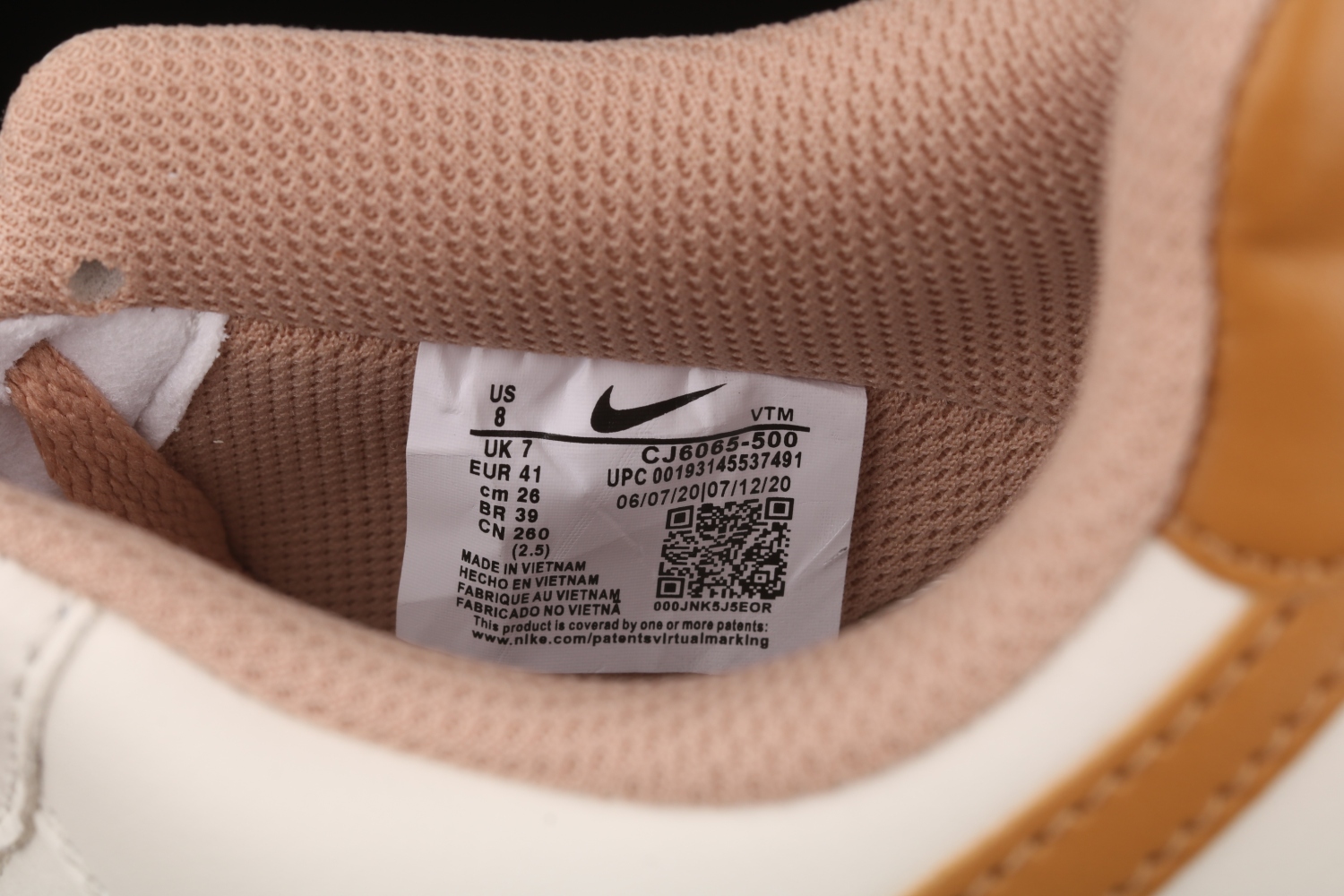 Nike Air Force 1 Low 07  Beige/Khaki  CJ6065-500