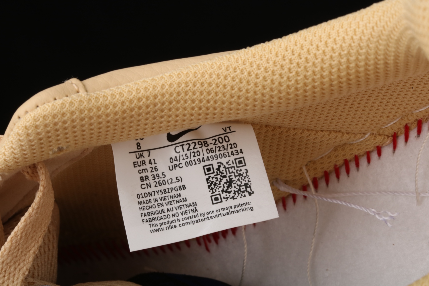 Nike Air Force 1 Low 07 LV8 Tan Yellow CT2298-200