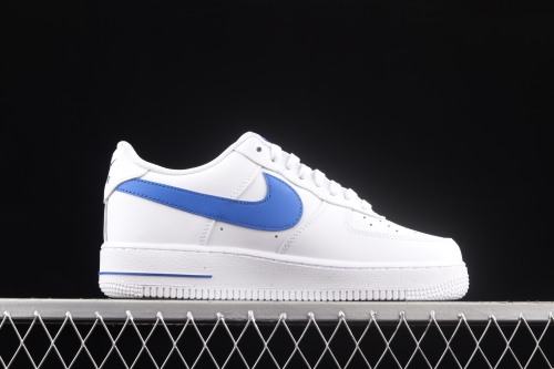 Nike Air Force 1 Low '07 FM Cut Out Swoosh White Game Royal  DR0143-100