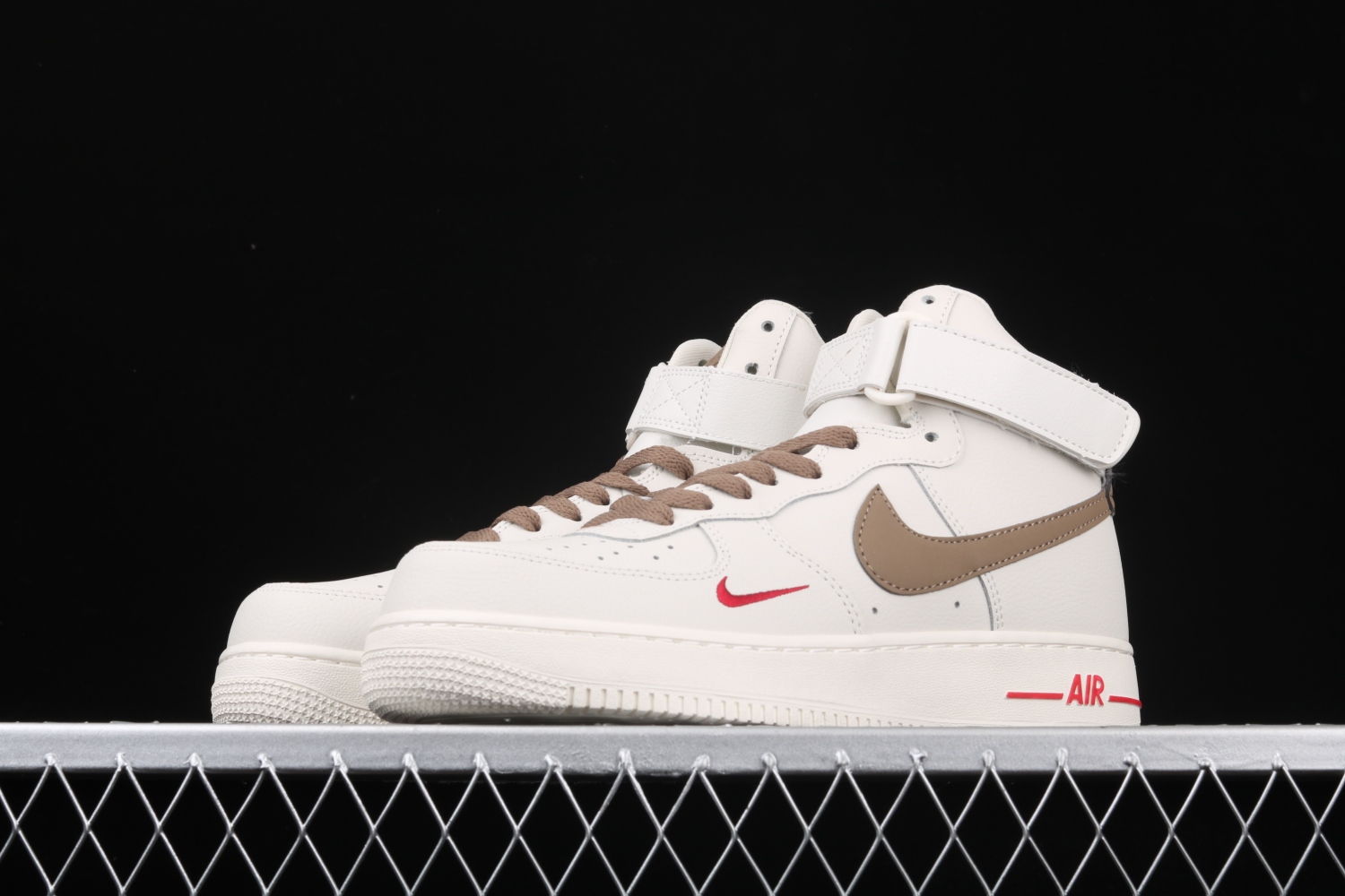 Nike Air Force 1 High ID Beige Brown Casual Shoes 808788-995