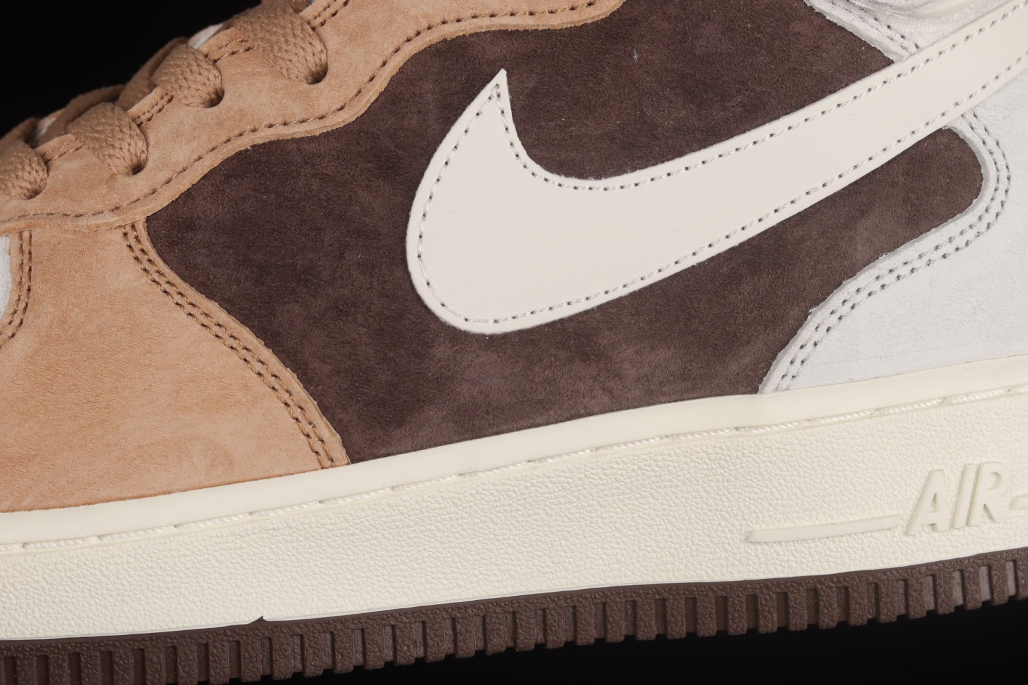 Nike Air Force 1 07 Mid Coffee White Brown Shoes AL6896-556