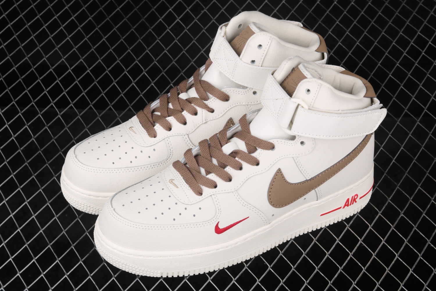 Nike Air Force 1 High ID Beige Brown Casual Shoes 808788-995