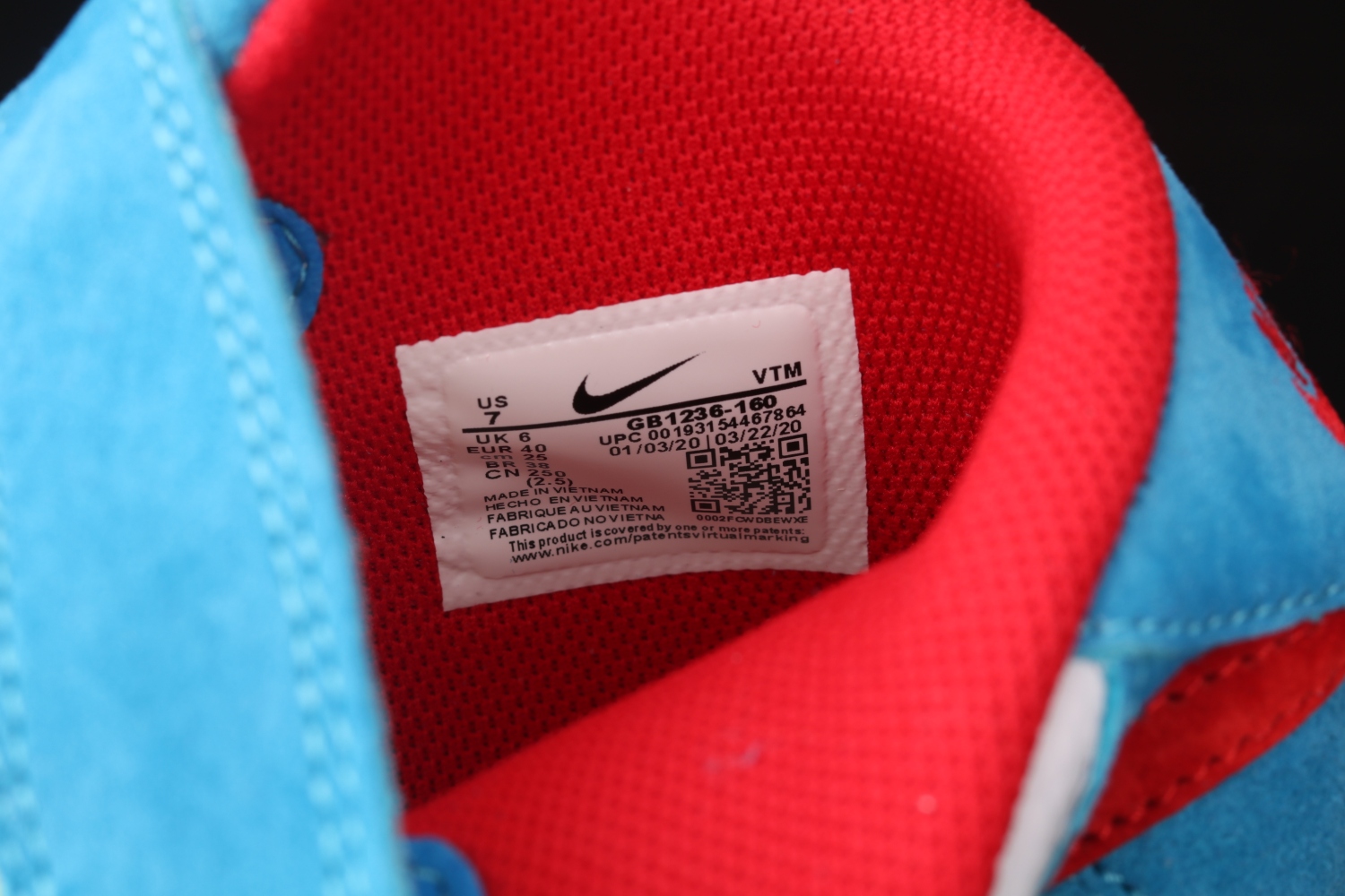 Nike Air Force 1 07 Mid Doraemon White Blue Red Yellow GB1236-160