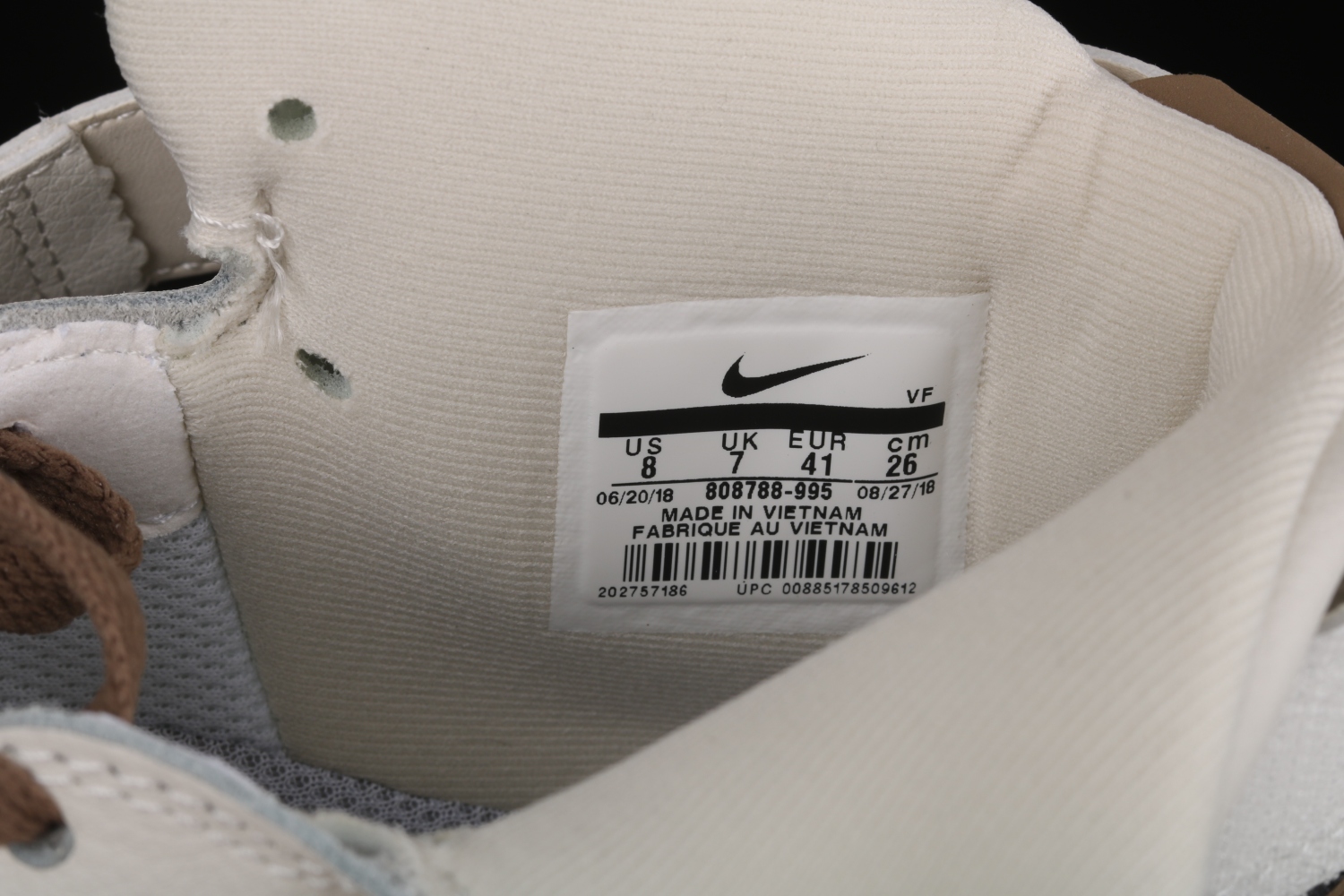 Nike Air Force 1 High ID Beige Brown Casual Shoes 808788-995