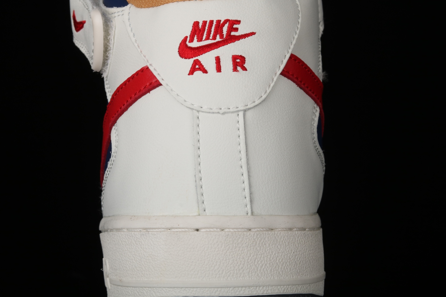 Nike Air Force 1 07 Mid Beige Dark Blue University Red 512745-068
