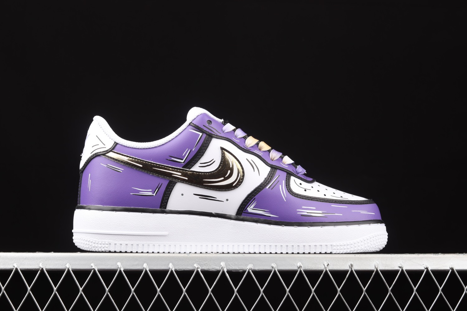 Nike Air Force 1 07 Purple Gold White CW2288-216