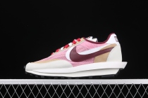 Sacai x Nike Lawaffle White Grey Light Pink BV0073-700
