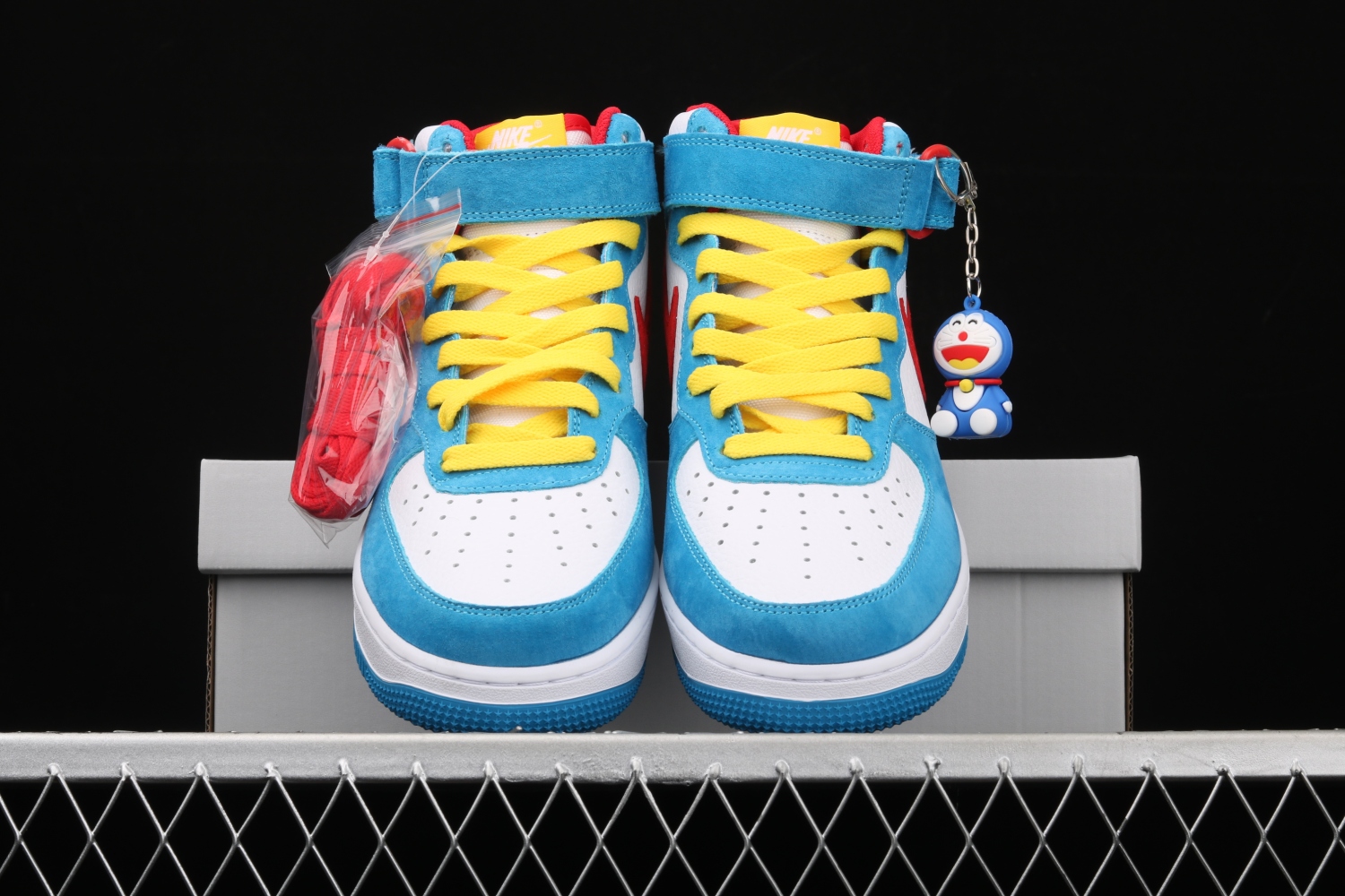 Nike Air Force 1 07 Mid Doraemon White Blue Red Yellow GB1236-160