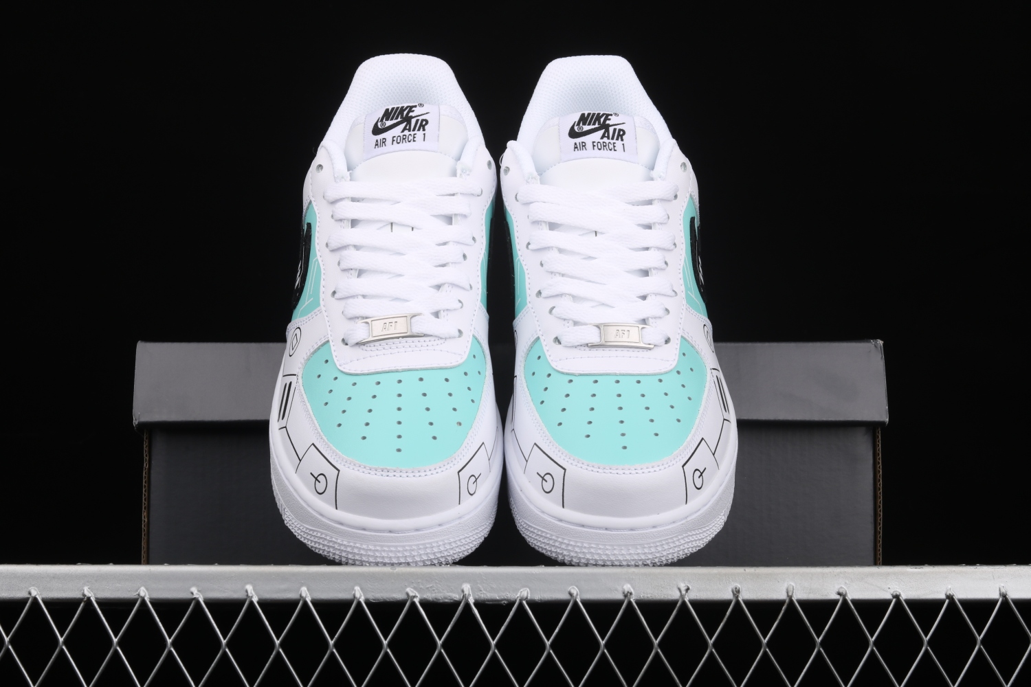 Nike Air Force 1 Low 07 White Green Black CW2288-114