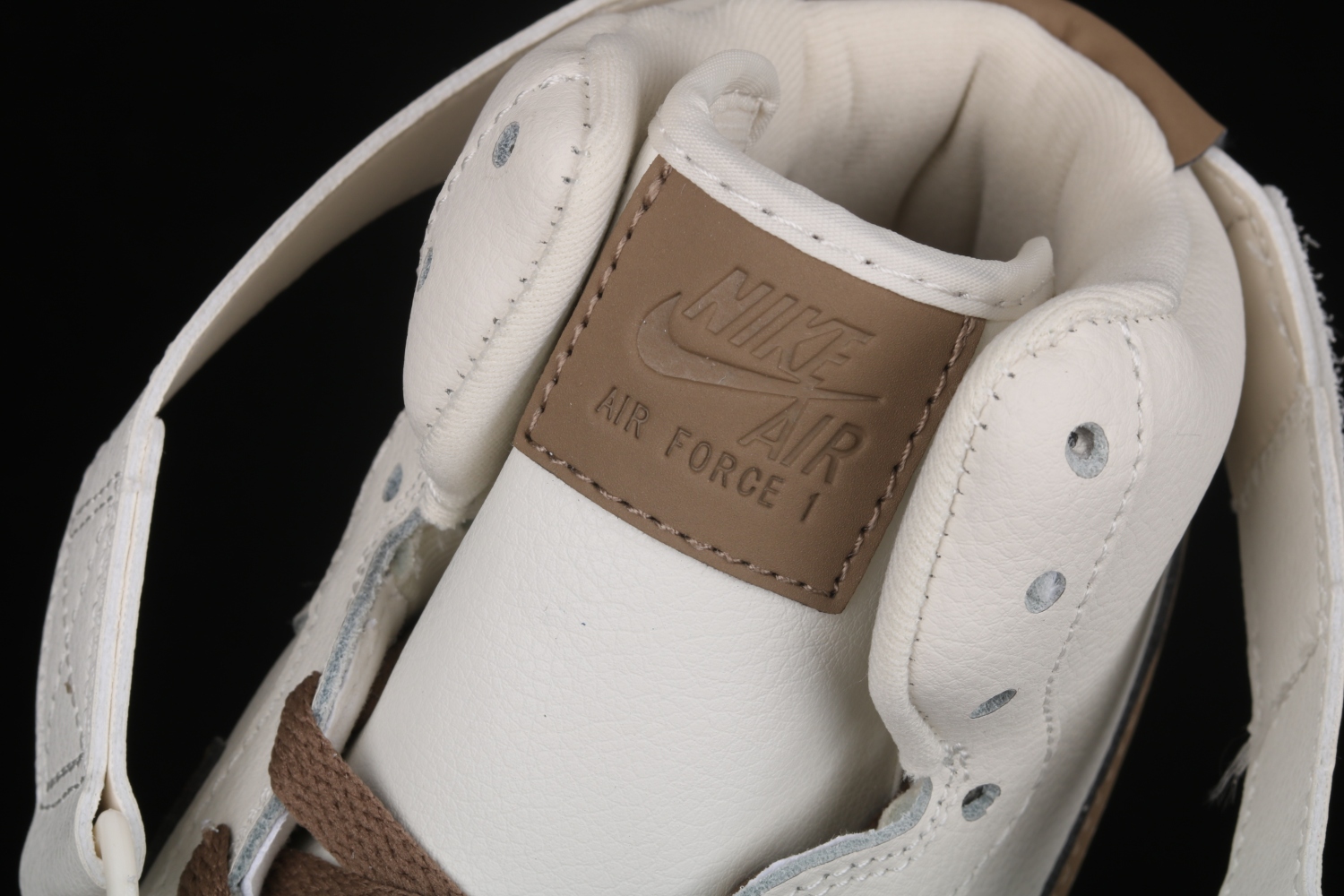 Nike Air Force 1 High ID Beige Brown Casual Shoes 808788-995