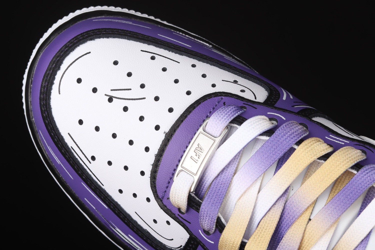 Nike Air Force 1 07 Purple Gold White CW2288-216