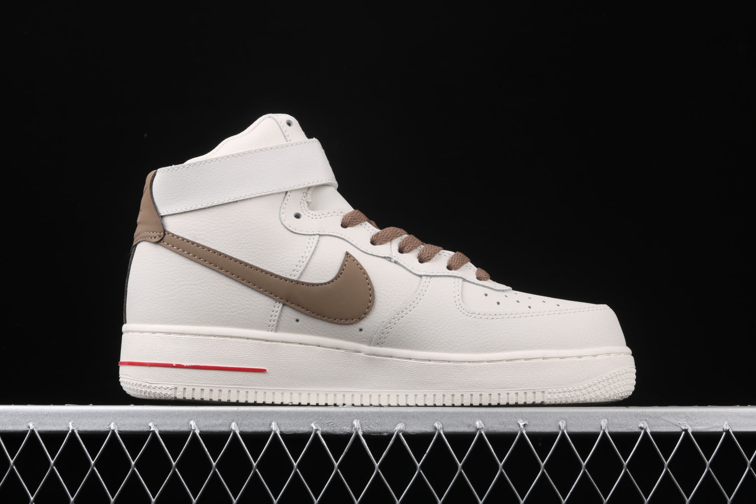 Nike Air Force 1 High ID Beige Brown Casual Shoes 808788-995