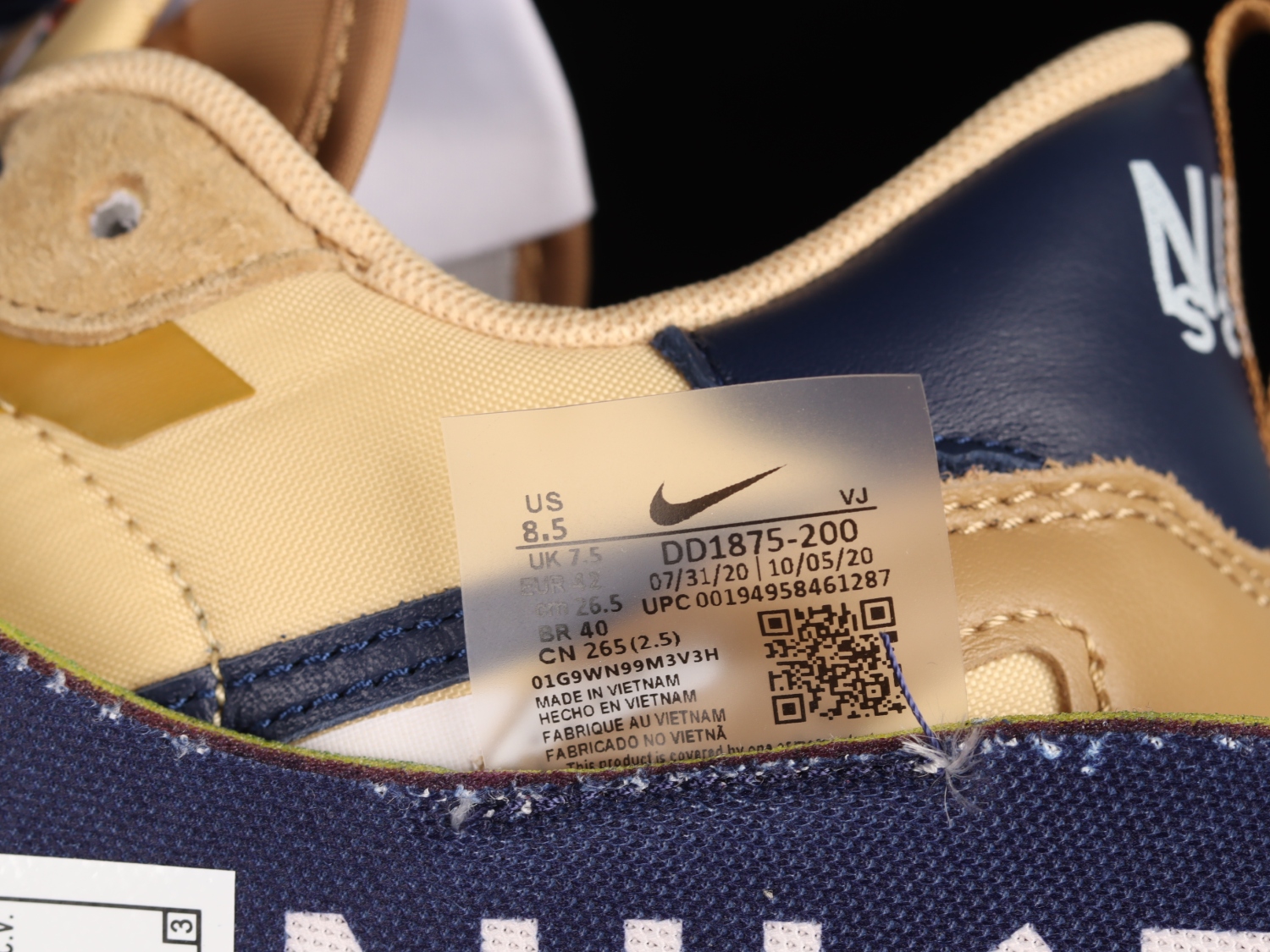 Nike Vaporwaffle sacai Sesame Blue Void DD1875-200