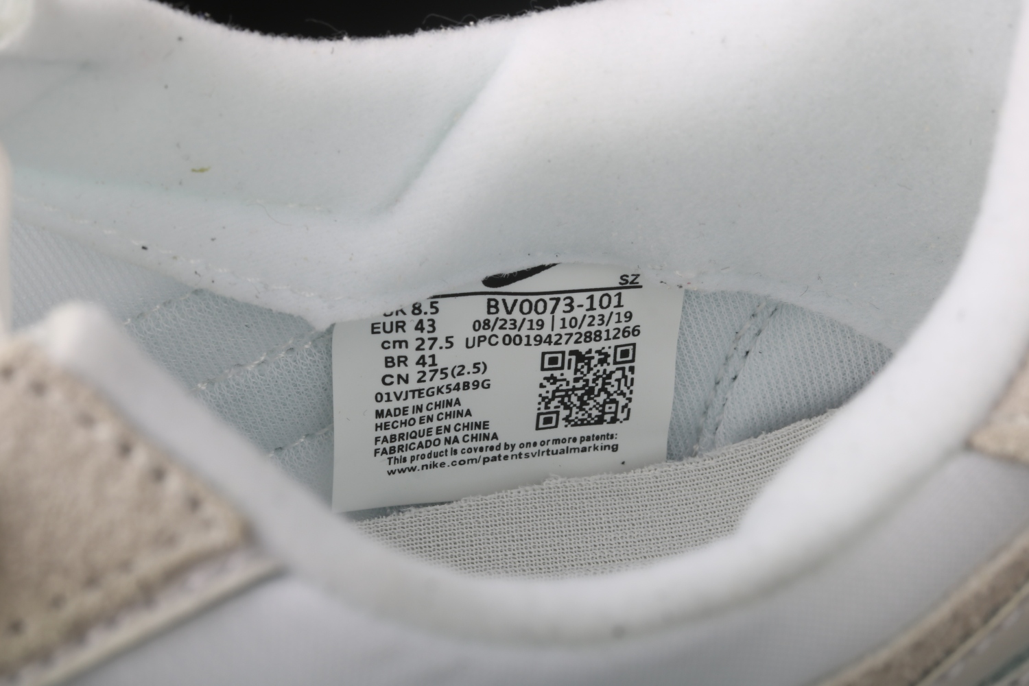 Nike LD Waffle sacai White Nylon BV0073-101
