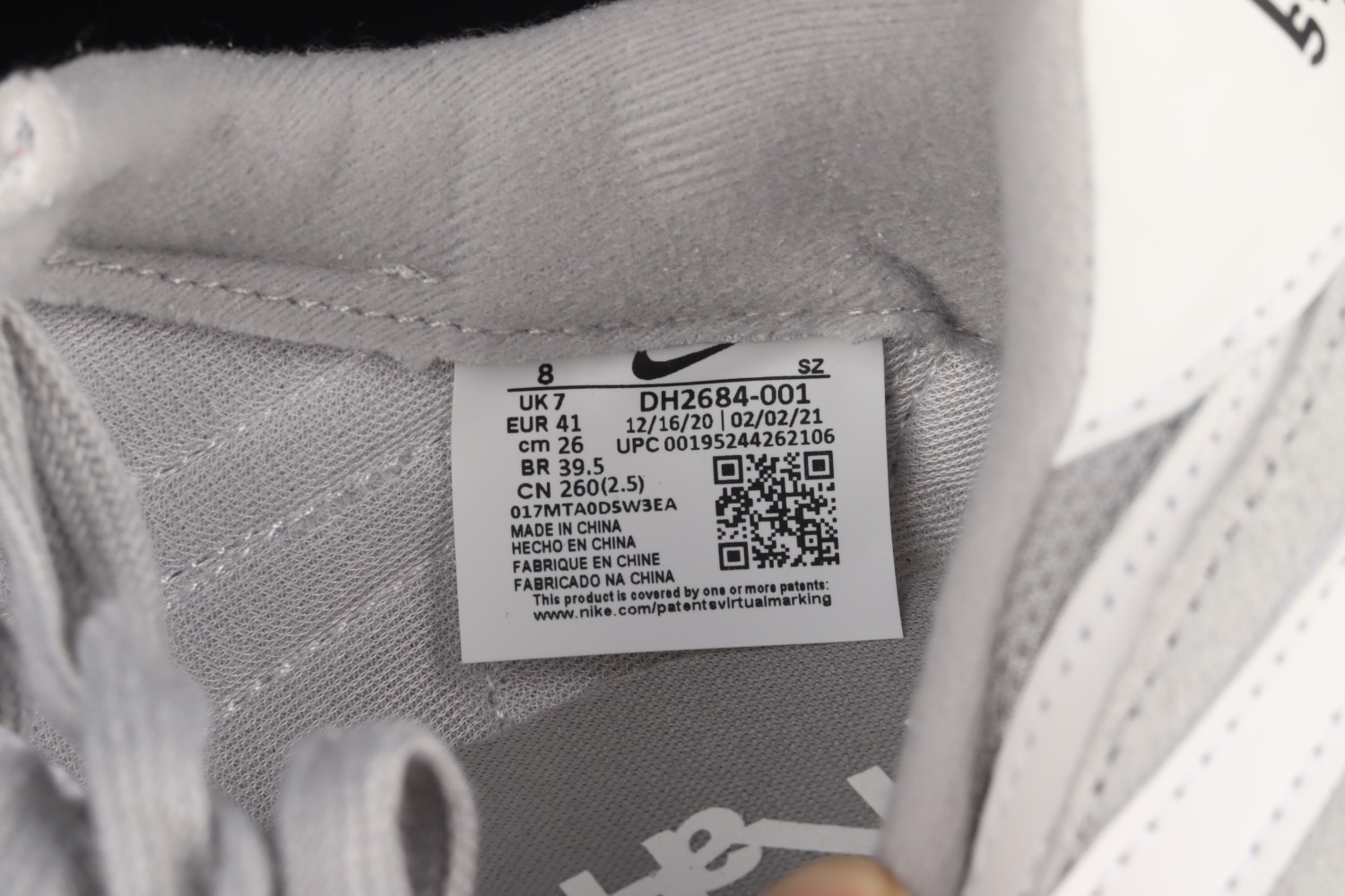Nike LD Waffle SF sacai Fragment Grey DH2684-001